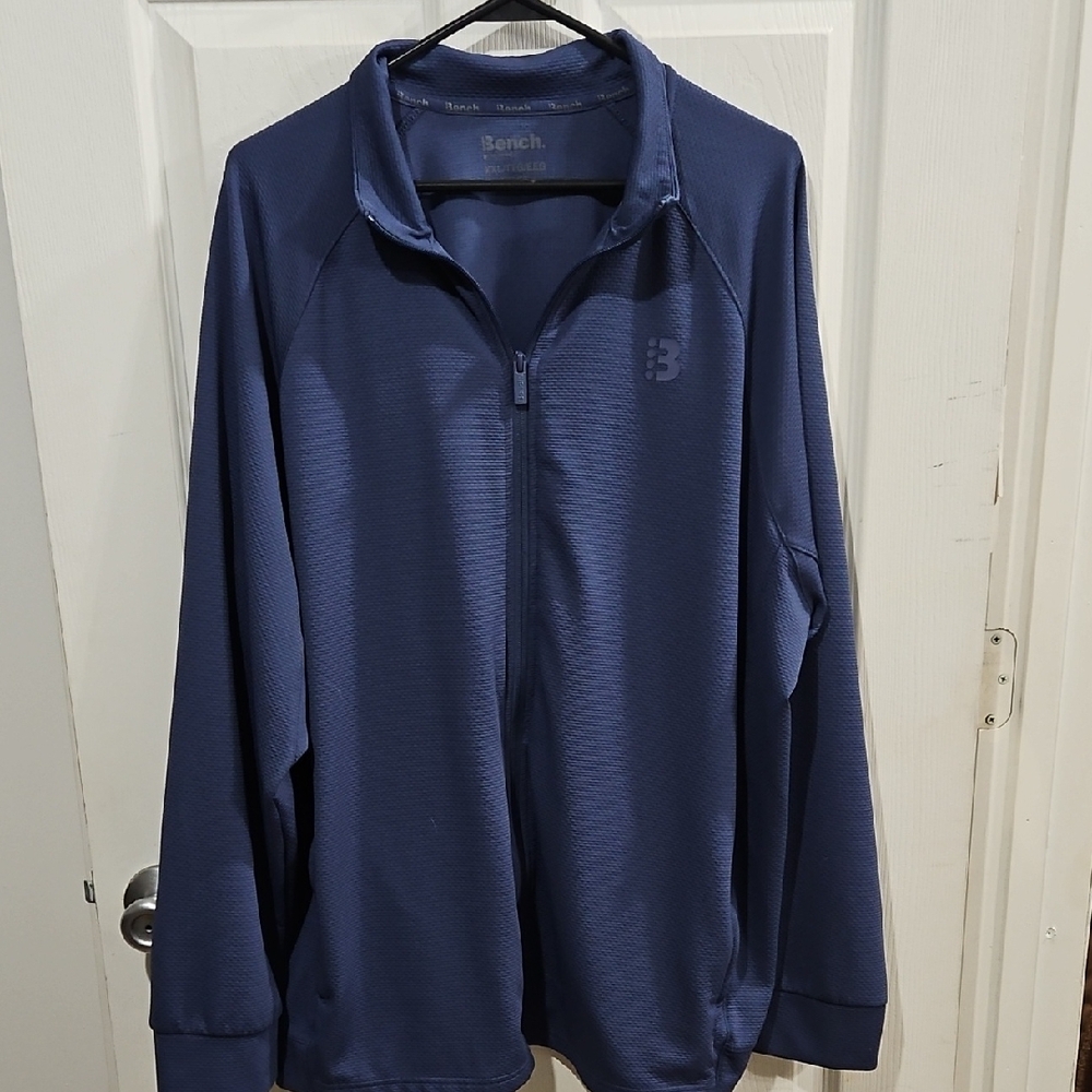 Bench Men’s Full Zip Lightweight Athletic Jacket‎ Blue XXL